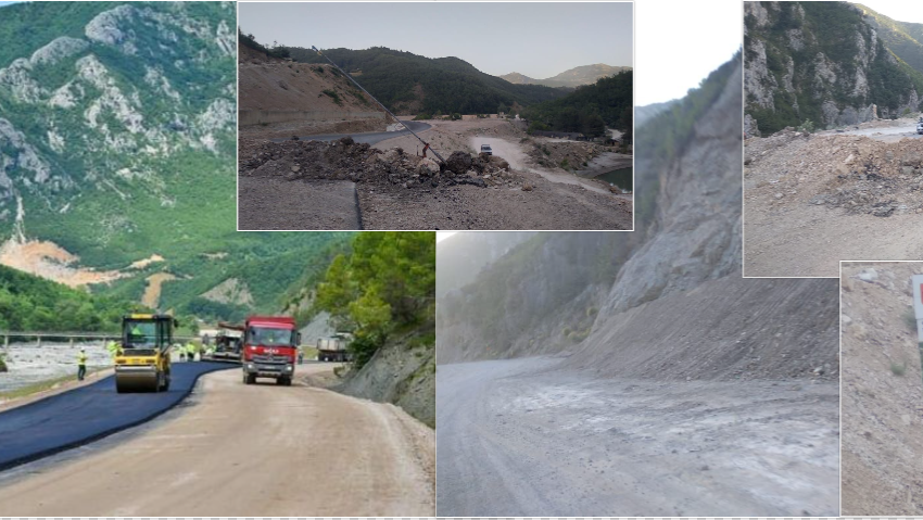 VIDEO+FOTO/ ‘Rruga e Arbrit’ sa larg nga përfundimi… Kompania ‘Gjoka’ nuk asfalton as segmentet që i ka të gatshme