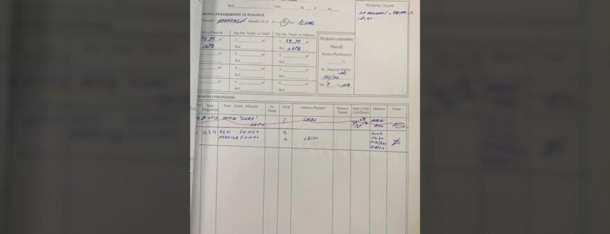 Certifikata e pronësisë e apartamentit dhe i 200 metrave katrorë tokë në Lalz në pronësi të Elvi Fundos dhe bashkëshortes